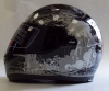 Streetz Full Black Graffiti Helmet - 5002